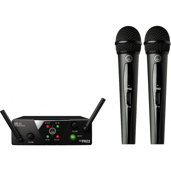 AKG WMS40 Mini Dual Vocal Set vezetéknélküli dupla kézi mikrofon szett