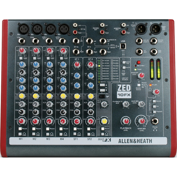 Allen & Heath ZED-10FX analóg keverő/USB hangkártya