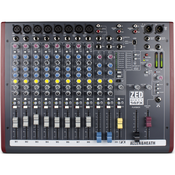 Allen & Heath ZED60-14FX analóg keverő/USB hangkártya