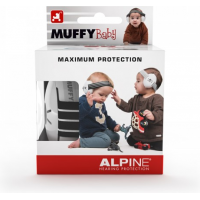 Alpine Muffy Baby fekete csecsemő hallásvédő/fülvédő tok