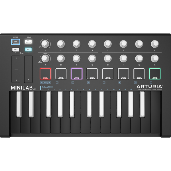 Arturia MiniLab MkII Inverted USB MIDI kontroller billentyűzet