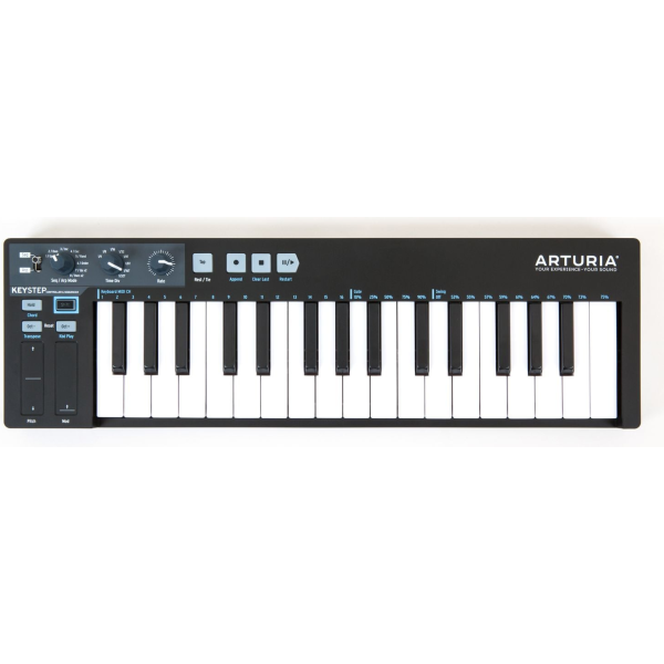 Arturia KeyStep Black Edition USB MIDI kontroller billentyűzet/szekvenszer + CV/GATE kábelek Arturia KeyStep Black Edition USB MIDI kontroller billentyűzet/szekvenszer + CV/GATE kábelek