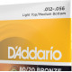 D'Addario EJ14 80/20 Bronze 12-56 akusztikus gitárhúr
