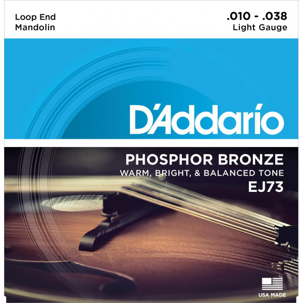 D'Addario EJ73 Phosphor Bronze 10-38 mandolin húr