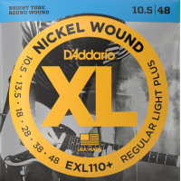 D'Addario EXL110+ Nickel Wound 10,5-46 elektromos gitárhúr