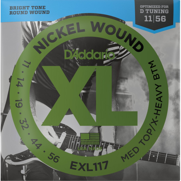 D'Addario EXL117 Nickel Wound 11-56 elektromos gitárhúr