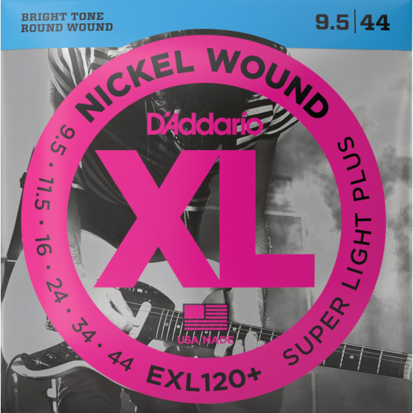 D'Addario EXL120+ Nickel Wound 9,5-44 elektromos gitárhúr D'Addario EXL120+ Nickel Wound 9,5-44 elektromos gitárhúr