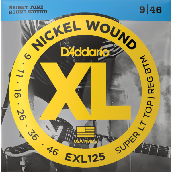 D'Addario EXL125 Nickel Wound 9-46 elektromos gitárhúr