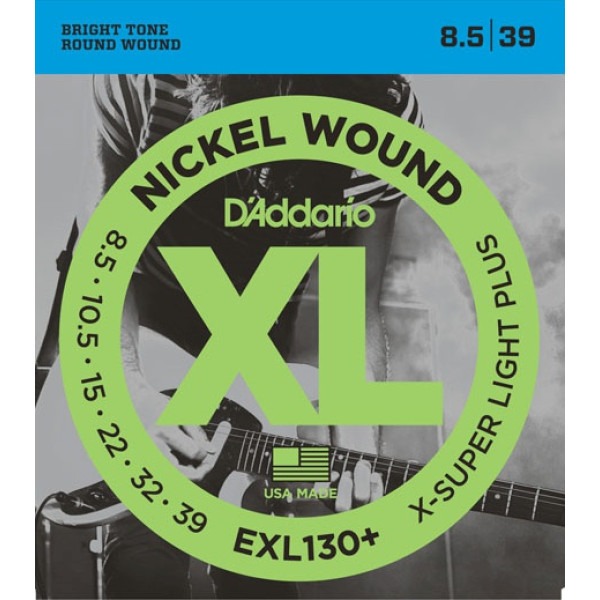 D'Addario EXL130+ Nickel Wound 8.5-39 elektromos gitárhúr D'Addario EXL130+ Nickel Wound 8.5-39 elektromos gitárhúr