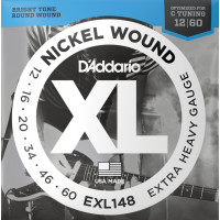 D'Addario EXL148 Nickel Wound 12-60 elektromos gitárhúr