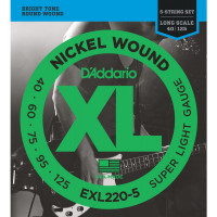 D'Addario EXL220-5 Nickel Wound 40-125 basszus gitárhúr