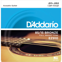 D'Addario EZ910 Bronze Light 11-52 akusztikus gitárhúr