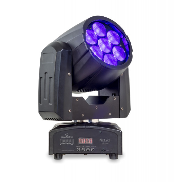 SOUNDSATION MOOD 715Z WASH - SOUNDSATION LED WASH MOVING HEAD WITH ZOOM MOOD 715Z WASH 7 X 15 W