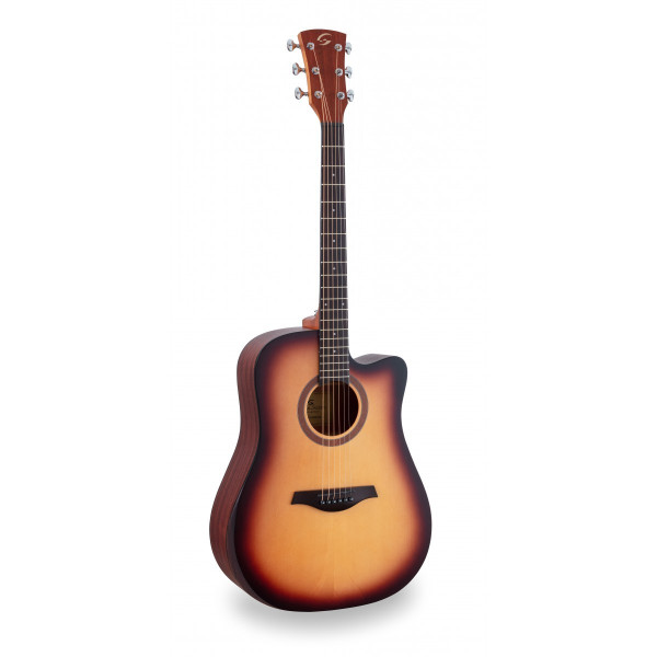 SOUNDSATION EDGE SOLID SDNCE-YSB - Dreadnought elektroakusztikus gitár mahagóni kartámasszal