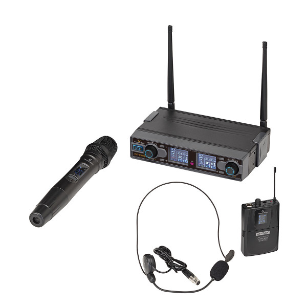 WF-D290HP MKII-A2 - UHF Dual Digital Wireless Microphone System UK plug