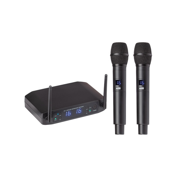 WF-U216HH-A2 - UHF Dual 16-Channel Wireless System with two handheld mics UK plug