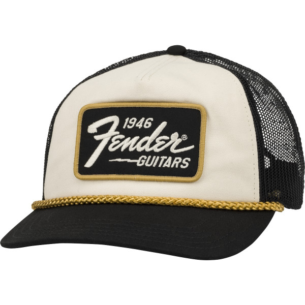 Fender 9122421201 - Fender® 1946 Gold Braid Hat, Cream/Black
