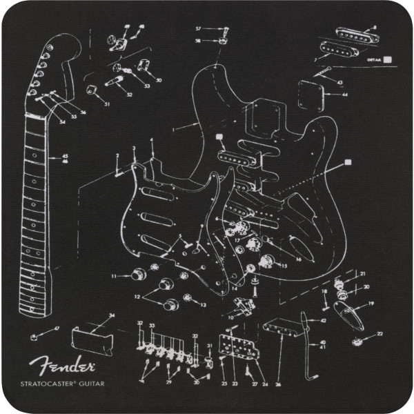 Fender 9106108003 - Fender™ Mousepad, Exploded Strat