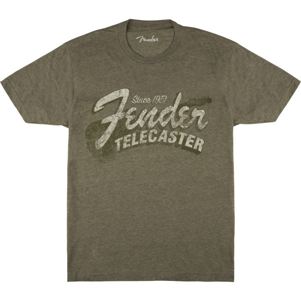 9101291697 - Fender® Since 1951 Telecaster™ T-Shirt, Military Heather Green, XL