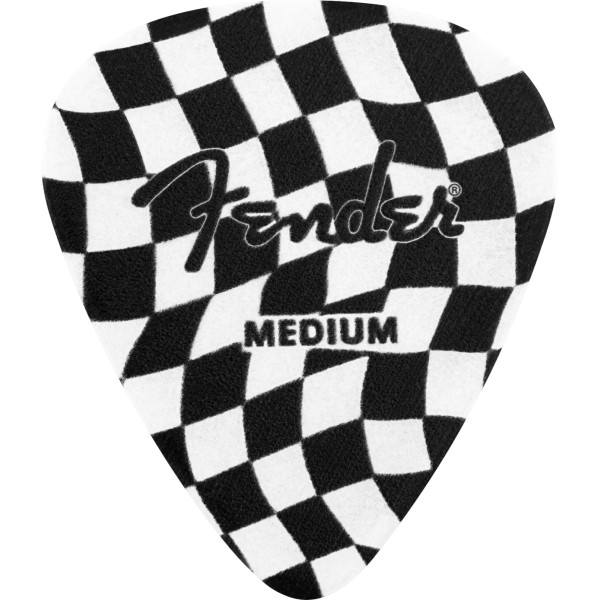 Fender 1980351088 - 351 Celluloid Picks, Checkerboard, (8 pcs.)