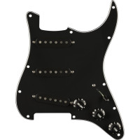 992236506 - Pre-Wired Strat® Pickguard, Pure Vintage '59 w/RWRP Midde, Black 11 Hole