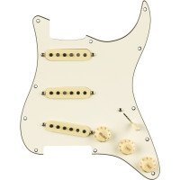 992236509 - Pre-Wired Strat® Pickguard, Pure Vintage '59 w/RWRP Midde, Parchment 11 Hole PG