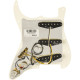 992236509 - Pre-Wired Strat® Pickguard, Pure Vintage '59 w/RWRP Midde, Parchment 11 Hole PG