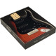 Fender 992237506 - Pre-Wired Strat® Pickguard, Pure Vintage '65 w/RWRP Midde, Black11 Hole PG