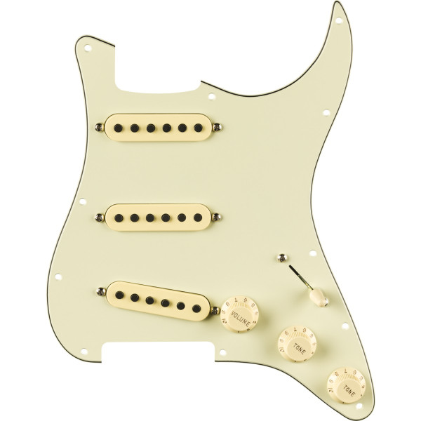 992248508 - Pre-Wired Strat® Pickguard, Eric Johnson Signature, Mint Green 11 Hole PG