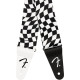 990637288 - Wavy Checkerboard Polyester Strap, Black/White