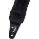 Fender 990642010 - Poodle Plush Strap, Black