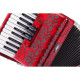 SOUNDSATION VOCE I 2648-RD - 48 bass 26 keys accordion red perloid
