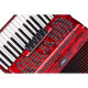 SOUNDSATION VOCE II 3472-RD - 72 bass key accordion red perloid