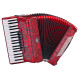 SOUNDSATION VOCE III 3796-RD - 96 basses key accordion red perloid