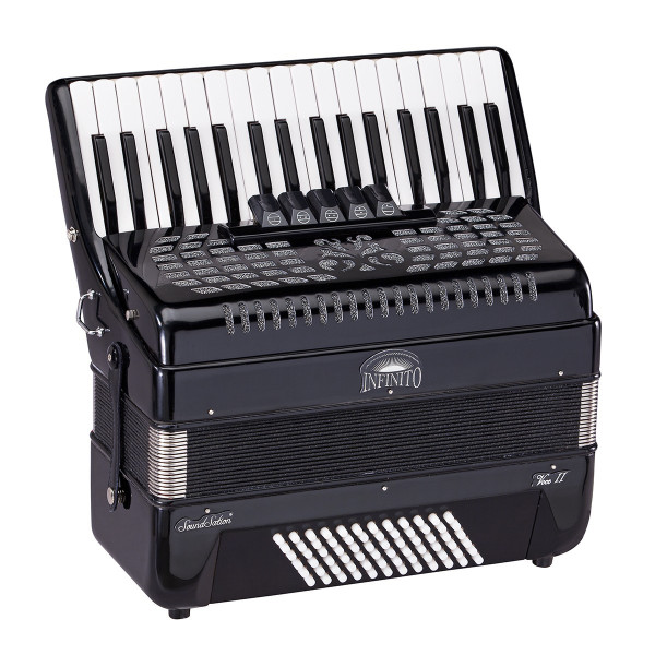 SOUNDSATION VOCE II 3472-BK - 72 bass accordion in black