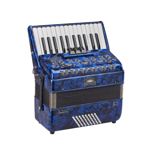 SOUNDSATION VOCE I 2648-BL - 48 bass 26 keys accordion blu perloid