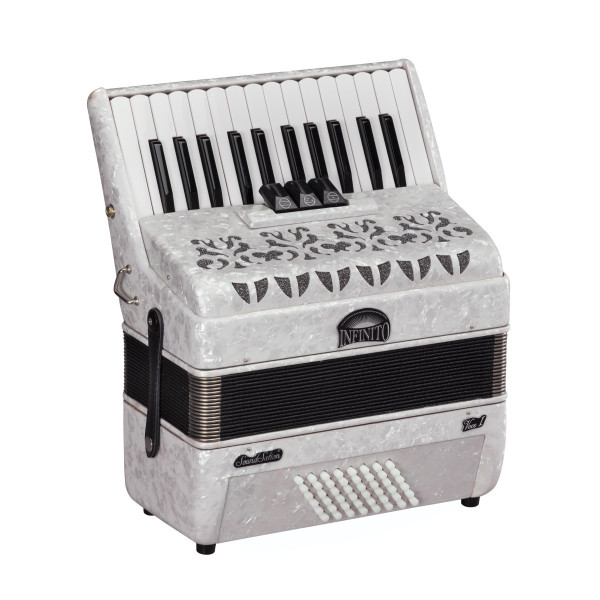 SOUNDSATION VOCE I 2648-WH - 48 bass 26 keys accordion white perloid