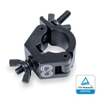 CENTOLIGHT CLC-34100B - CLAMP ALUMINIUM BLACK 28-34 MM 100 KG