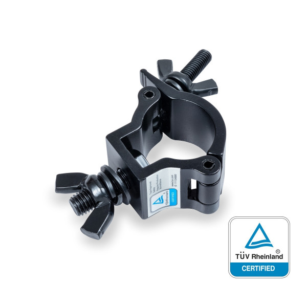 CENTOLIGHT CLC-3575B - BLACK ALUMINIUM CLAMP 31-35 MM 75 KG