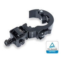 CENTOLIGHT CLFA-50100B - BLACK ALUMINIUM FOLDING CLAMP 48-50 MM AUTOMATIC RELEASE 100 KG