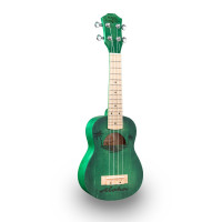SOUNDSATION ETCHED S-GR - Szoprán ukulele intarziás rajzzal és tokkal