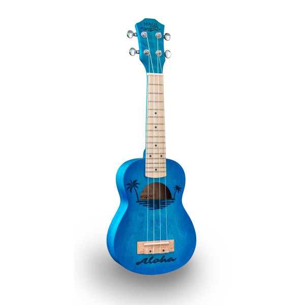 SOUNDSATION ETCHED S-LB - Szoprán ukulele intarziás rajzzal és tokkal
