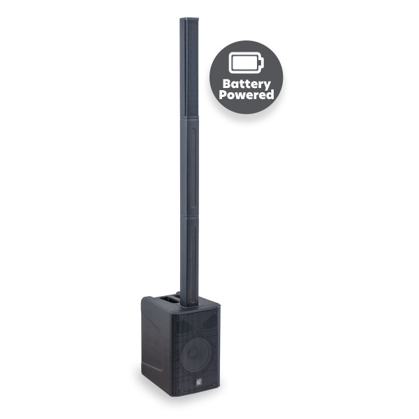 SOUNDSATION HYPERUP 8BA - Hordozható oszlopos hangszóró akkumulátorral, DSP-vel, Bluetooth-szal és TWS-sel