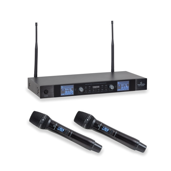 WF-U2602HH - UHF True Diversity dupla többcsatornás vezetéknélküli mikrofonrendszer 630-660 MHz, 2 kézi mikrofonnal