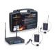 WF-U2302PP - True Diversity Dual Wireless Microphone System with 2 bodypack transmitters and headset microphones 630-660MHz