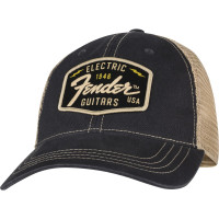 Fender 9122421203 - Fender® Transition Logo Patch Hat, Black/Stone One Size