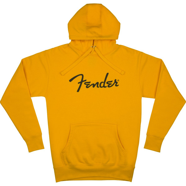 9113101406 - Fender® Spaghetti Logo Hoodie, Butterscotch Blonde, M