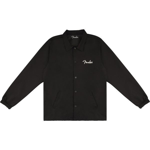 Fender 9113400406 - Fender® Spaghetti Logo Coaches Jacket, Black, M