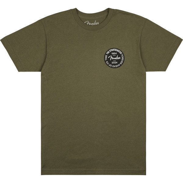 9101293497 - Stratocaster™ 70th Anniversary Badge Tee, Olive, M