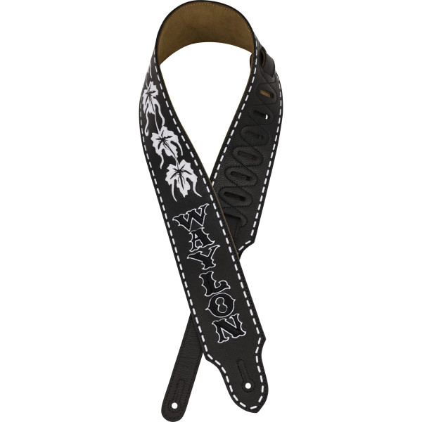 Fender 990650110 - Waylon Jennings Signature Strap, Black